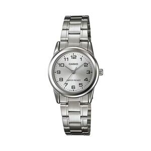 Casio Women's Silver Analog Watch with Silver Dial - LTP-V001D-7B